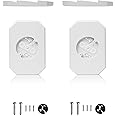 Jowizgo Siding Mounting Block, White Siding Mounting Kit with Built-in Box, Siding Lamp Mounting Block for 1/2 inch Lap Double Siding (2 Pack)