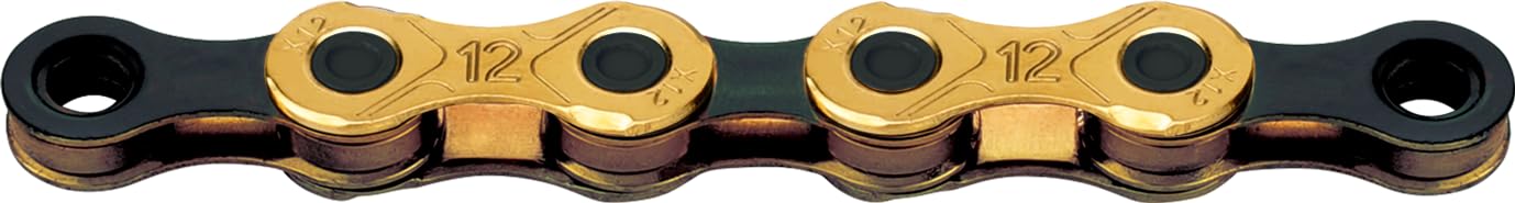 KMC X12 12 Speed Chain, 126 Link, Black/Ti-N Gold