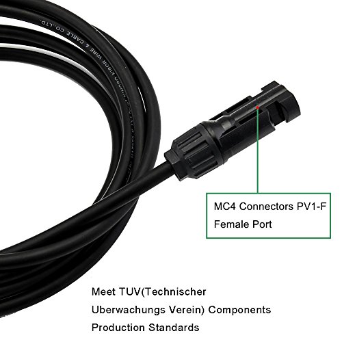 Sun YOBA 12 AWG Solar Panel Extension Cable Wire (10 ft.) with MC4 Connectors - Thumbnail 4