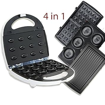 4 in 1 Waffeleisen Nussbäcker Pancakemaker Grill