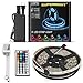 SUPERNIGHT 16.4Ft 5050 Waterproof 300leds Light Strip,RGB Color Changing Kit Adhesive Tape with 44 Key Remote Control and 12V DC 5A Power Supply