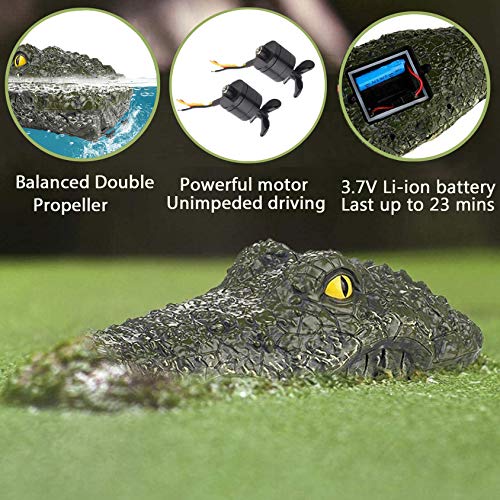 Crocodile Remote Control Boat, 2.4G Electric RC Boat Simulation