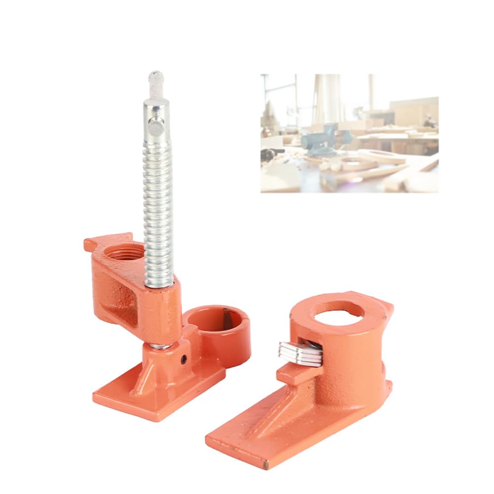 3/4 Inch Pipe Clamp, Wood Gluing Pipe Clamp Woodworking Clamp Jaws Vise Fixture Set Bar Clamps Woodworking Cast Steel Clamp Fixture for Woodworking Tool (Lengthen)