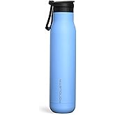Slim Water Bottle, Stainless Steel Water Bottle with Straw, Standard Mouth Water Bottle for Sports and Travel, Double Vacuum Insulated Water Bottle, BPA-Free, Leak Proof