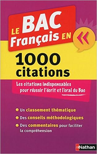 Le Bac Francais En 1000 Citations Le Bac En French Edition Collectif Nathan Amazon Com Books