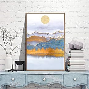 Framed Canvas Wall Art for Living Room,...