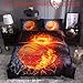 Lldaily HTgroce 3D Sports Basketball Bedding Duvet Cover Sets for Teen Boys, Ultra Soft Microfiber with Zipper Closure, Twin Size,2PCS,1 Duvet Cover+1 Pillowcase (No Comforter)