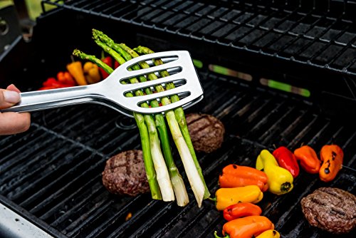 Westmark Germany 2-in-1 Detachable Double Spatula and Tongs (Silver)