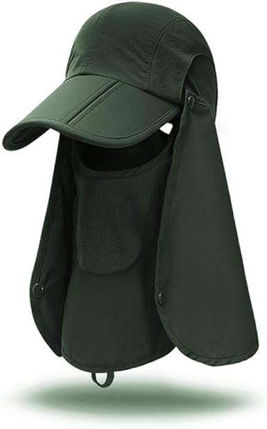 baseball cap with mosquito netting