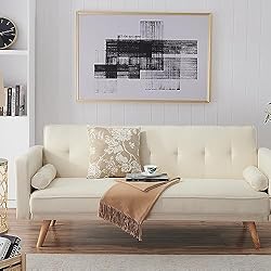 ERYE 3-in-1 Upholstered Napping Futon Sofa Loveseat