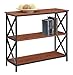 Convenience Concepts Tucson 3 Tier Bookcase, Black / Cherry