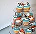 Edible Butterflies - Small Rainbow Monarchs Set of 24 - Cake and Cupcake Toppers, Decoration