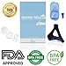Sims Anti-Snoring Sleep Aids (3-Pack) Stop Snoring Chin Strap, Mouthguard, and Nose Vents | Supports Mouth Breathing Side or Back Sleepers | Men and Women | Adjustable