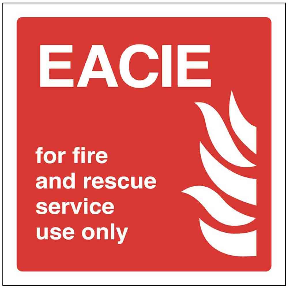 EACIE For Fire and Rescue Service Use Only (aluminium 1mm)