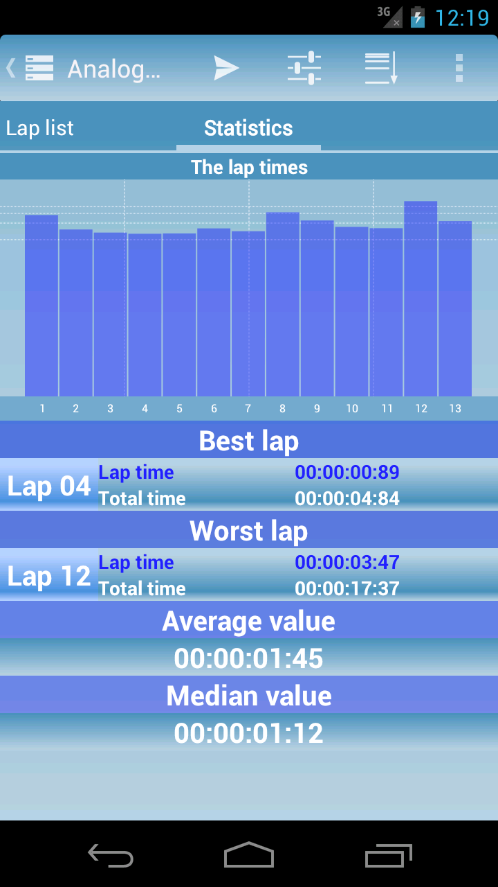 Analog Interval Stopwatch Pro - Thumbnail 7