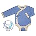 Babysoy Kimono Bodysuit (Baby) - Lake Blue-3-6 Months