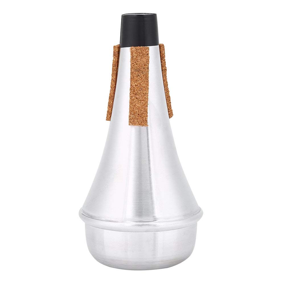 Practice Trumpet Mute Lightweight Trumpet Silencer for Musical Instrument Mute Aluminum Alloy Silver Color
