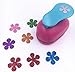 TECH-P 3 Pack Hand Press Paper Craft Punch,Card Scrapbooking Engraving Kid Cut DIY Hole Puncher-Balloon Heart Flower