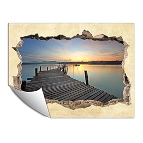 Wall Paper Small Wall Mural Creative 3D Photo Wall Art Removable Wall Decoration for Bedroom Living Room - 24x32 inches