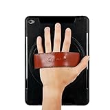 iPad Air 2 Case，SUPFIVES 360 Degree Rotation Case With Stand, Rugged: Heavy Duty and Shock Proof, 360 Rotating, Leather Hand Strap with Built-in Stand, For Air 2 [A1566 /A1567] (Black)