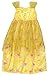 Disney Princess Belle Girls Fantasy Nightgown Beauty and The Beast (4), Yellow, Size 4