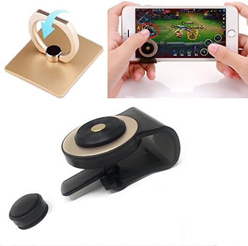 AWASA Mobile Game Joystick Touch Screen Joypad Game Controller Smartphone Touch Screen Controller Joypad,with Clip For iPhone 8,iPhone X,Android IOS Smart Phones Tablet, Christmas Gift