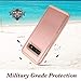 YOUMAKER Case for Galaxy S10, Built-in Screen Protector Work with Fingerprint ID Rose Gold Heavy Duty Protection Full Body Shockproof Cover for Samsung Galaxy S10 6.1 Inch - Rose Gold/Pink