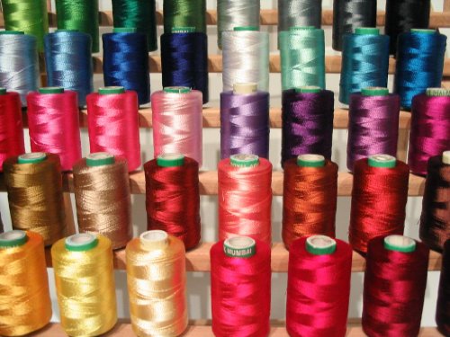 40 Christmas Colors Embroidery Threads for Brother Machine - 500 Meters Spools from ThreadNanny