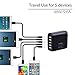 Avantree 48W 9.6A 5-Port USB Charger with SmartID Technology, Foldable Wall Plug for iPhone 7, 6, 6s plus, iPad air 2, Samsung Galaxy, Smartphones, Cameras, Headsets and More