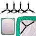 S SEEOOR Bed Sheet Holder Straps, Triangle Mattress Clips, Fitted Sheet Fastener Suspenders Grippers for Bedding Sheets to Hold Sheets in Place(4 Pcs)