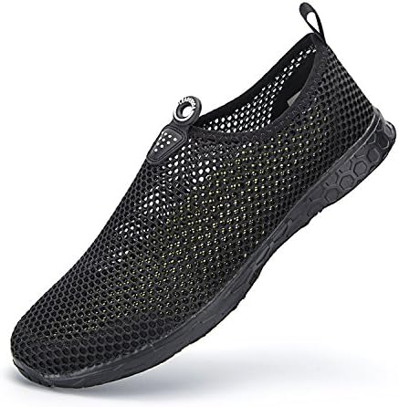 LEADERICA Men's Lightweight Aqua Water Shoes Beach Sneakers