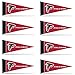 NFL Atlanta Falcons 8-Piece 4-Inch by 9-Inch Classic Mini Pennant Décor Set