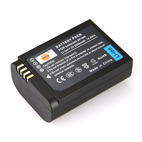 DSTE® ED-BP1900 BP1900 Rechargeable Li-ion Battery pack for Samsung NX1 Smart Wi-Fi 4K Digital Camera