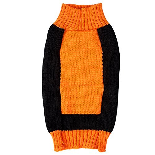 Menpet Pet Holiday Halloween Pumpkin Dog Sweater