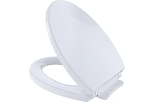 TOTO® SoftClose® Slow Close Elongated Toilet Seat and Lid, Cotton White - SS114#01