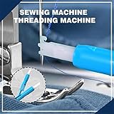 3 Pcs Household Sewing Machine Automatic Threader,Efficient Sewing Machine Threader, Quick Sewing Threader Loopers Household Sewing Machine Auto Threader Needle Changer, Holds Needles Firmly (Blue)