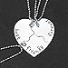 Best Friends Necklace for 3, Haluoo Silver Tone Alloy Rhinestone Best Friends Forever and Ever BFF Necklace Charm Engraved Puzzle Friendship Pendant Necklaces Set for Lovers Couples Friends (Silver)thumb 1