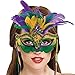 Amscan 360056 Venetian Mardi Gras Masquerade Mask, 1ct