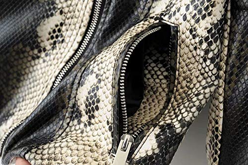 51o5O2YZUsL RVXZV SildFy Chaqueta de Cuero de Las Mujeres de Moda Chaqueta de Bombardero Corto asimétrico High Street Moto Biker… RVXZV SildFy Chaqueta de Cuero de Las Mujeres de Moda Chaqueta de Bombardero Corto asimétrico High Street Moto Biker… - Imagen 5