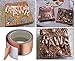 PEMOTech Copper Tape, 【2inch X 65ft】 Copper Foil Tape with Double-Sided Conductive, Copper Adhesive Tape for EMI Shielding, Stained Glass, Paper Circuits, Electrical Repairs, Soldering, Grounding