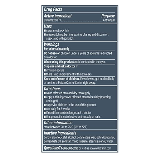 Lotrimin AF Jock Itch Antifungal, Jock Itch, and Athlete's Foot Cream