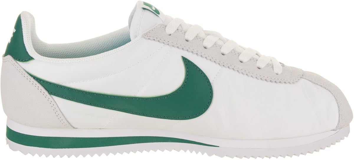 nike cortez green white