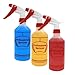 SEASEA Spray Bottles with 6 Labels and 4 Screw caps - Professional Sprayer Cleaning/Food/ Essential Oil Safe - Will Not Leak Adjustable Nozzle, Multi Purpose Use (4 Pack)