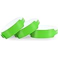 WRISTALL Colored Wristbands 100 Pack - Colored Wristbands for Events, Vinyl Wrist Bands of Party
