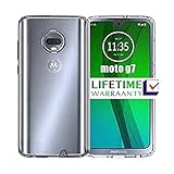 Moto G7 Case, GETE Lightweight Soft Clear Slim