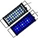 KZKR LED Aquarium Hood Lighting Fish Tank Light Blue and White Light 12-18 inch