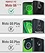 Moto G6 Rugged Case, Poetic Revolution [360 Degree Protection] Full-Body Rugged Heavy Duty Case with [Built-in-Screen Protector] for Motorola Moto G6 Black