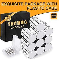 TRYMAG 200Pcs Refrigerator Magnets, Small Round