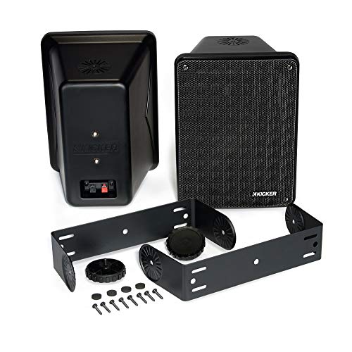 Kicker KB6B 2-Way Full Range Indoor Outdoor Speakers (Pair) Weatherproof Speakers for Patio Sunroom Garage Poolside in… - Image 2