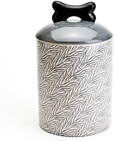 Tara Reed Designs Ceramic 10" Kitchen Storage Container or Pet Treat Jar (Feather)